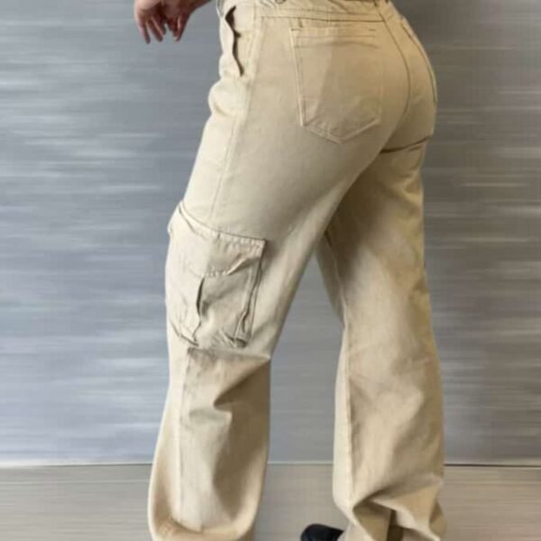 Pantalón Cargo de Corte Recto para Mujer