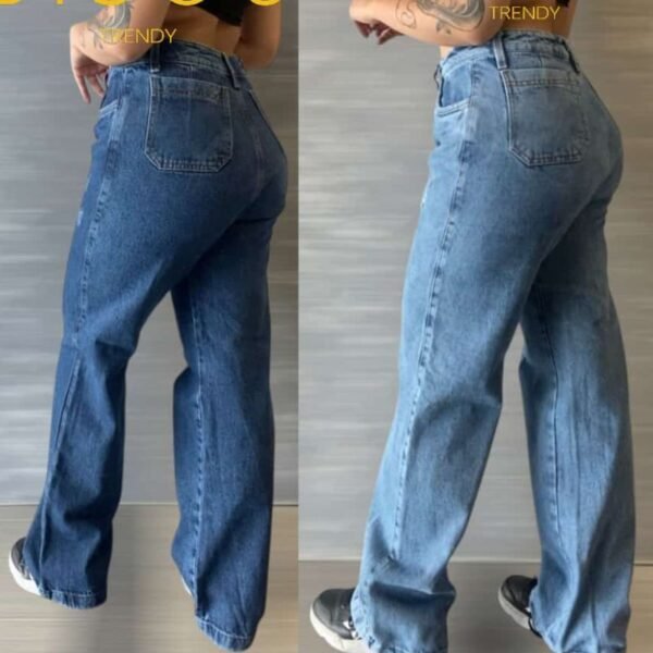 Pantalón con Desgaste para Mujer